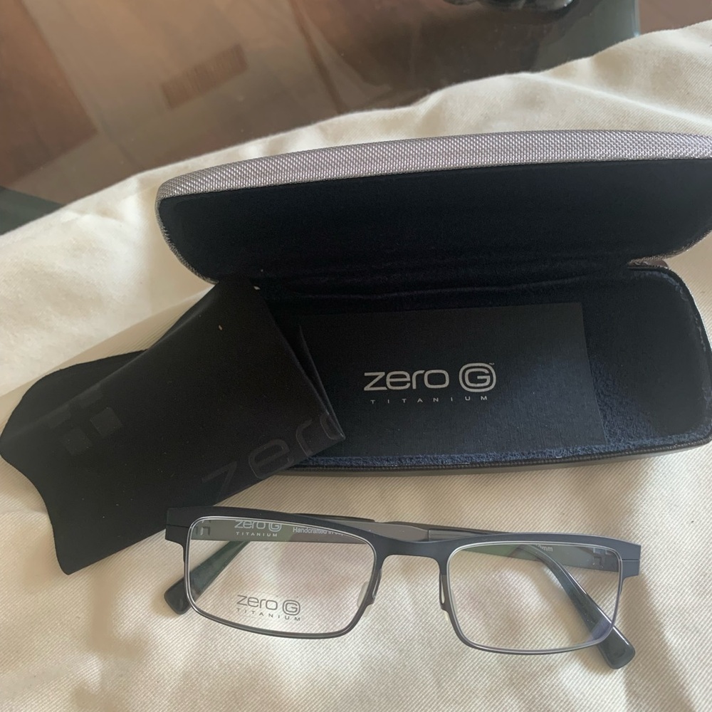 Zero G eyewear. Pure Titanium. Hand crafted in Japan. No low balling. Firm price